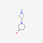 Structure of (S)-1-(Azetidin-3-yl)-3-fluoropyrrolidine
