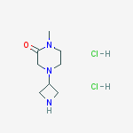 Structure of 4-(Azetidin-3-yl)-1-methylpiperazin-2-one dihydrochloride