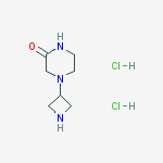 Structure of 4-(Azetidin-3-yl)piperazin-2-one dihydrochloride
