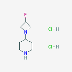Structure of 4-(3-fluoroazetidin-1-yl)piperidine;dihydrochloride