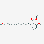 Structure of Ethyl 2-(10-hydroxydecyl)-6-methoxybenzoate