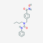 4-[[butyl(phenylcarbamoyl)amino]methyl]-N-hydroxybenzamide结构式