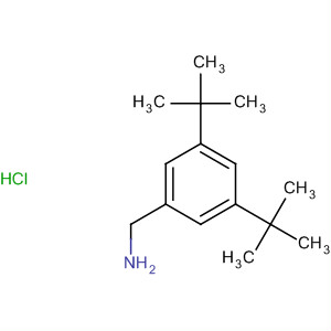 Benzenemethanamine, 3,5-bis(1,1-dimethylethyl)-, hydrochloride结构式