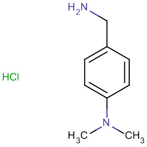 Structure of Benzenemethanamine, 4-(dimethylamino)-, monohydrochloride