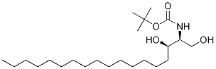N-tert-Butyloxycarbonyl-D-erythro-dihydro-D-sphingosine结构式