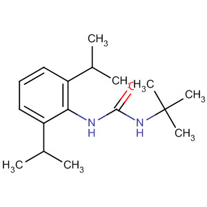 Structure of Urea, N-[2,6-bis(1-methylethyl)phenyl]-N'-(1,1-dimethylethyl)-