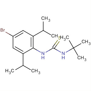 Structure of Thiourea,N-[4-bromo-2,6-bis(1-methylethyl)phenyl]-N'-(1,1-dimethylethyl)-