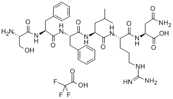 Structure of H-SER-PHE-PHE-LEU-ARG-ASN-OH TRIFLUOROACETATE
