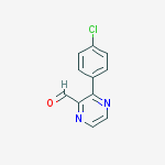 Structure of 3-(4-chlorophenyl)pyrazine-2-carbaldehyde
