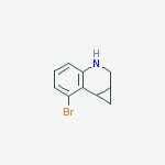 Structure of 7-bromo-1a,2,3,7b-tetrahydro-1h-cyclopropa[c]quinoline