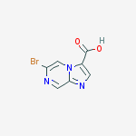 Structure of 6-broMo-iMidazo[1,2-a]pyrazine-3-carboxylic acid