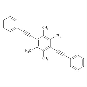 Structure of Benzene, 1,2,4,5-tetramethyl-3,6-bis(phenylethynyl)-