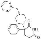 3-(1-benzyl-4-piperidyl)-3-phenyl-piperidine-2,6-dione结构式