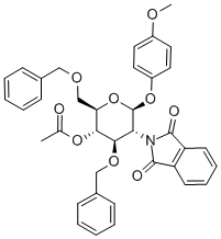 Structure of 4-Methoxyphenyl 4-O-Acetyl-3,6-di-O-benzyl-2-deoxy-2-phthalimido-beta-D-glucopyranoside