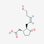 Structure of 12-Hydroxyjasmonic acid