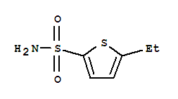 Structure of 2-Thiophenesulfonamide,5-ethyl-