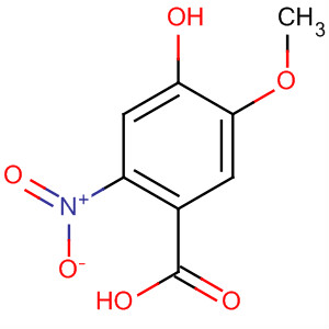 Structure of Benzoic acid, 4-hydroxy-5-methoxy-2-nitro-