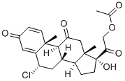 Structure of chloroprednisone 21-acetate