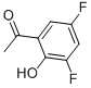 1-(3,5-二氟-2-羟基苯)乙-1-酮结构式