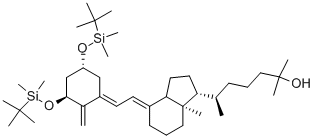 Structure of 6-(4-{2-[3,5-Bis-(tert-butyl-dimethyl-silanyloxy)-2-methylene-cyclohexylidene]-ethylidene}-7a-methyl-octahydro-inden-1-yl)-2-methyl-heptan-2-ol