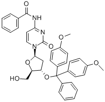 Structure of N4-BENZOYL-3-O-(4,4-DIMETHOXYTRITYL)-2-DEOXYCYTIDINE
