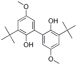 2-tert-butyl-6-(3-tert-butyl-2-hydroxy-5-methoxyphenyl)-4-methoxyphenol结构式