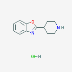 Structure of 2-(4-Piperidyl)benzoxazole Hydrochloride