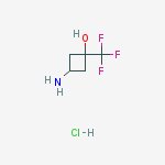 Structure of 3-AMINO-1-(TRIFLUOROMETHYL)CYCLOBUTAN-1-OL HYDROCHLORIDE