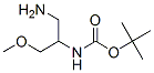 Structure of Carbamic acid, [2-amino-1-(methoxymethyl)ethyl]-, 1,1-dimethylethyl ester
