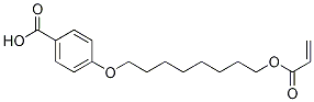 Structure of Benzoic acid, 4-[[8-[(1-oxo-2-propenyl)oxy]octyl]oxy]-
