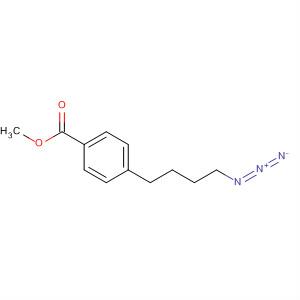 Benzoic acid, 4-(4-azidobutyl)-, methyl ester结构式