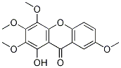 Structure of 1-hydroxy-2,3,4,7-tetramethoxyxanthen-9-one