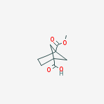 Structure of Bicyclo[2.1.1]hexane-1,4-dicarboxylic acid, monomethyl ester