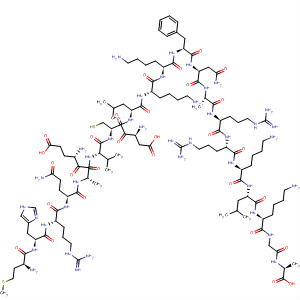 Structure of L-Alanine,L-methionyl-L-histidyl-L-arginyl-L-glutaminyl-L-a-glutamyl-L-alanyl-L-valyl-L-a-aspartyl-L-cysteinyl-L-leucyl-L-lysyl-L-lysyl-L-phenylalanyl-L-asparaginyl-L-alanyl-L-arginyl-L-arginyl-L-lysyl-L-leucyl-L-lysylglycyl-