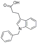 1H-Indole-3-propanoic acid, 1-(phenylmethyl)-结构式