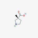 Structure of (R)-3-Methylpyrrolidine-3-carboxylic acid
