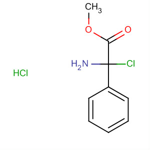 Structure of Benzeneacetic acid, a-amino-2-chloro-, methyl ester, hydrochloride