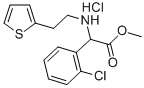 Structure of (+)METHYL ALPHA-(2-THIENYLETHYLAMINO)(2-CHLOROPHENYL)ACETATE HCL
