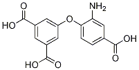 Structure of 1,3-Benzenedicarboxylic acid, 5-(2-amino-4-carboxyphenoxy)-