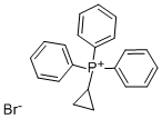 Structure of CYCLOPROPYLTRIPHENYLPHOSPHONIUM BROMIDE