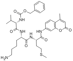 Chemical structure of PROTEASOME SUBSTRATE IV (FLUOROGENIC)
