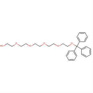 Structure of 2,5,8,11,14-Pentaoxahexadecan-16-ol, 1,1,1-triphenyl-
