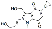 Structure of 1H-INDOLE-4,7-DIONE, 5-(1-AZIRIDINYL)-3-(HYDROXYMETHYL)-2-(3-HYDROXY-1-PROPENYL)-1-METHYL-, (E)-