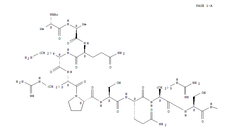 Structure of myelin peptide amide-16