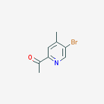 Structure of 1-(5-bromo-4-methylpyridin-2-yl)ethanone