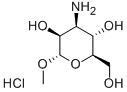 甲基 3-氨基-3-脱氧-Α-D-吡喃甘露糖苷盐酸盐结构式