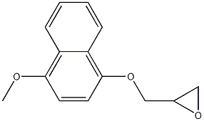 Structure of 2-[[(4-METHOXY-1-NAPHTHALENYL)OXY]METHYL]OXIRANE