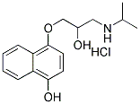 Structure of 4-HYDROXY PROPRANOLOL HCL