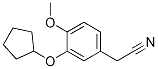 Structure of 2-(3-(cyclopentyloxy)-4-Methoxyphenyl)acetonitrile
