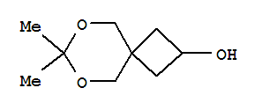 Structure of 6,8-dioxaspiro[3.5]nonan-2-ol, 7,7-dimethyl-